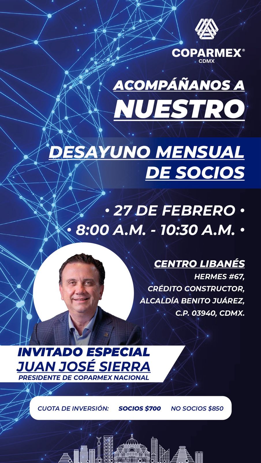 Desayuno Mensual de Socios