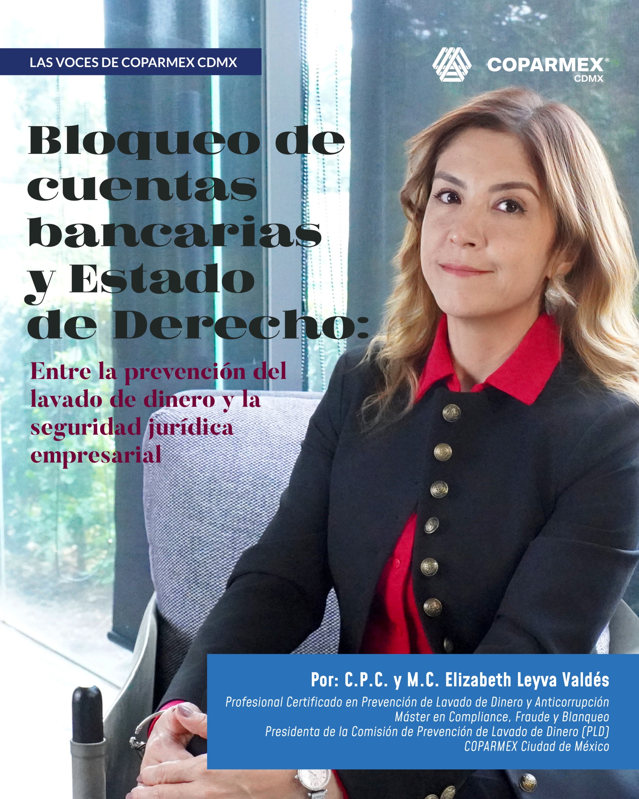 Pagina 1 del boletin Bloqueo de cuentas bancarias y Estado de Derecho