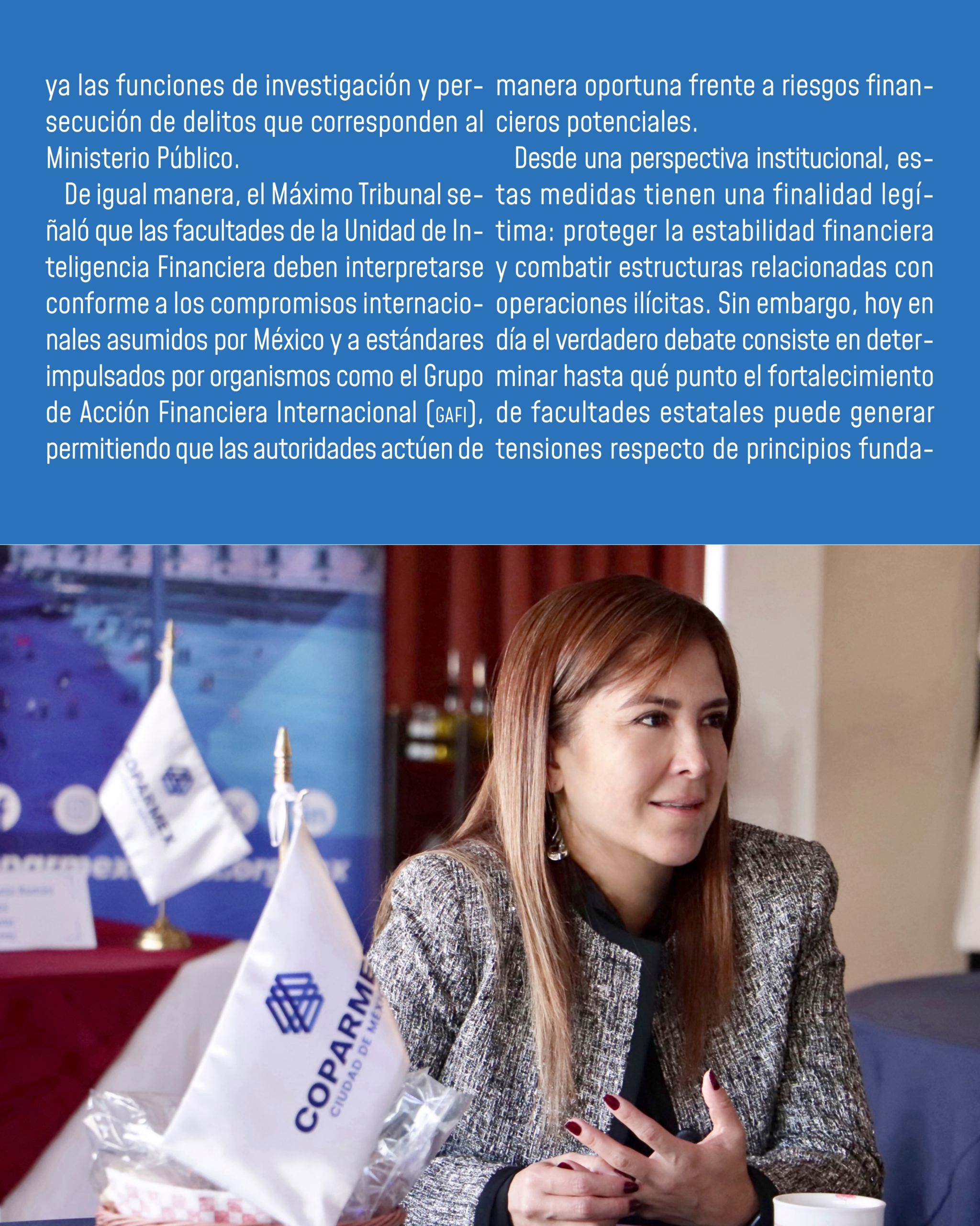 Pagina 4 del boletin Bloqueo de cuentas bancarias y Estado de Derecho