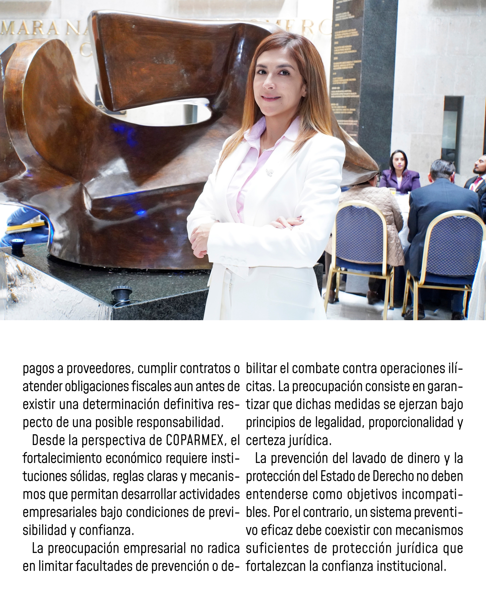 Pagina 6 del boletin Bloqueo de cuentas bancarias y Estado de Derecho