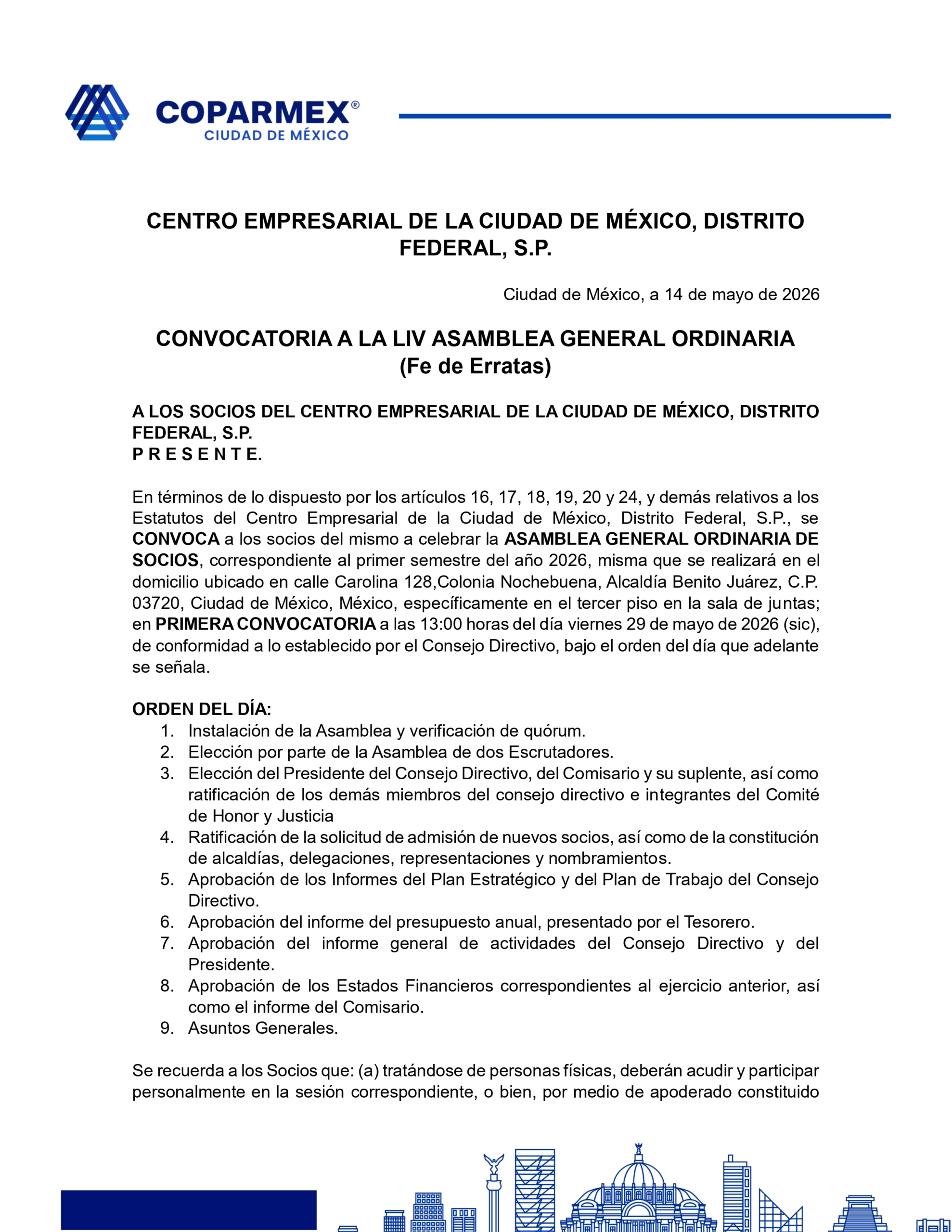 Convocatoria electoral