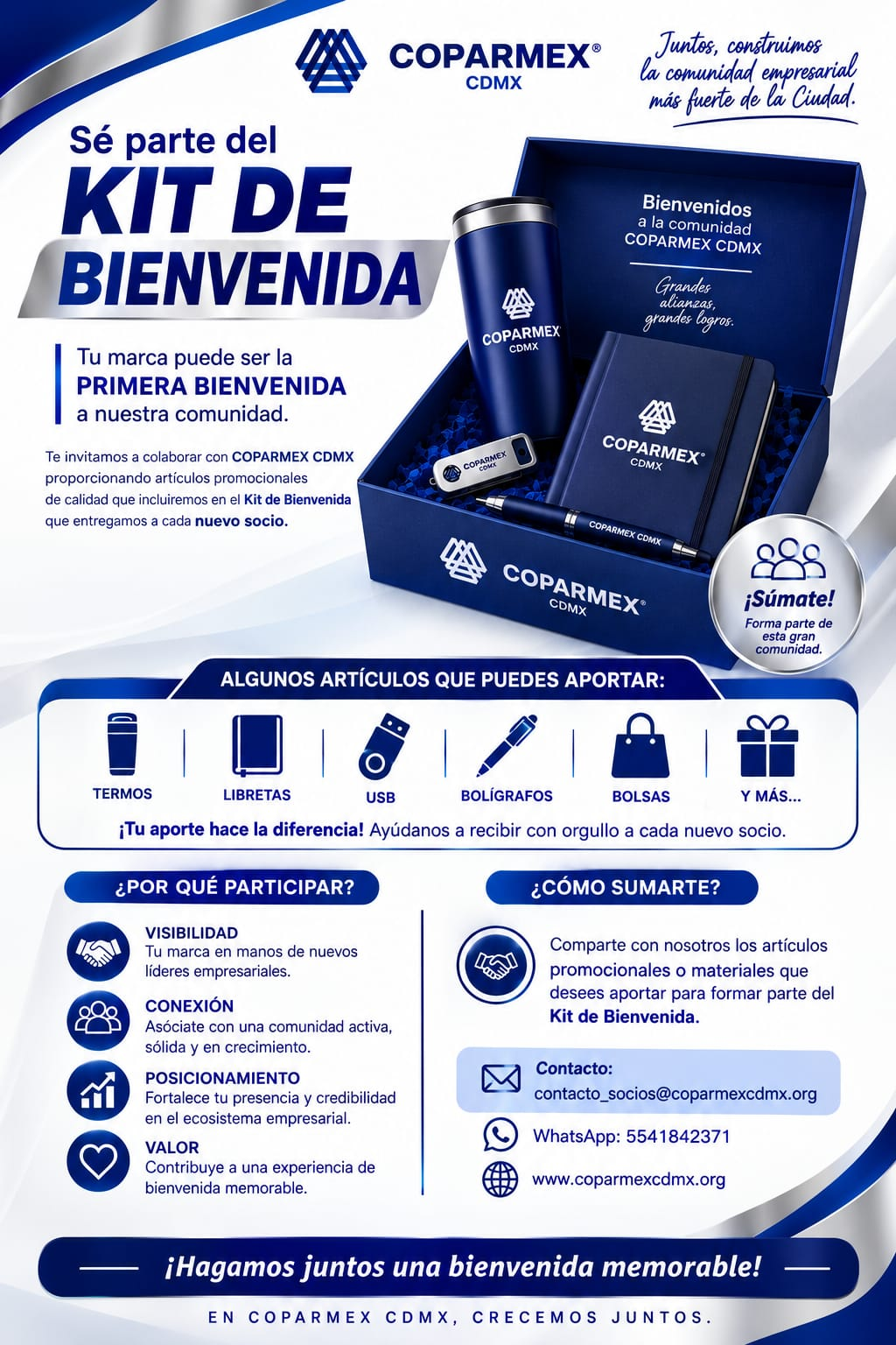 ¡Haz que tu marca sea parte de la bienvenida!