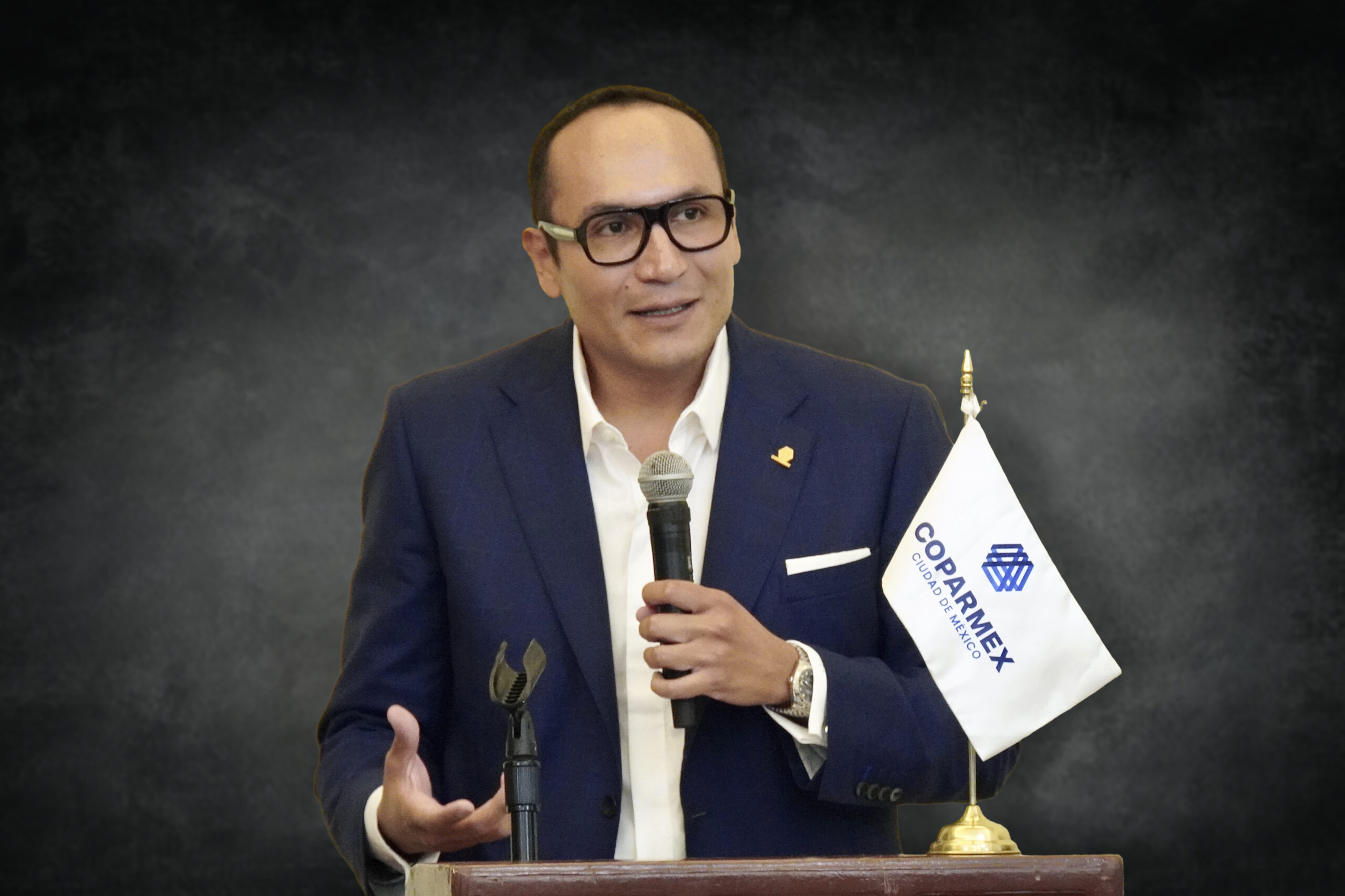 Adalberto Ortiz &Aacute;valos, presidente de COPARMEX Ciudad de M&eacute;xico